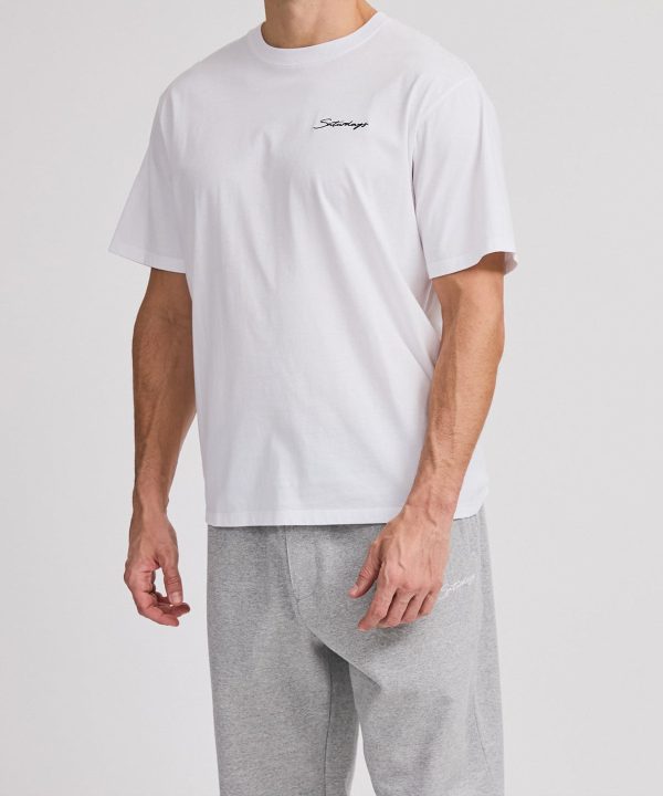 Script Embroidered SS Tee - Image 2
