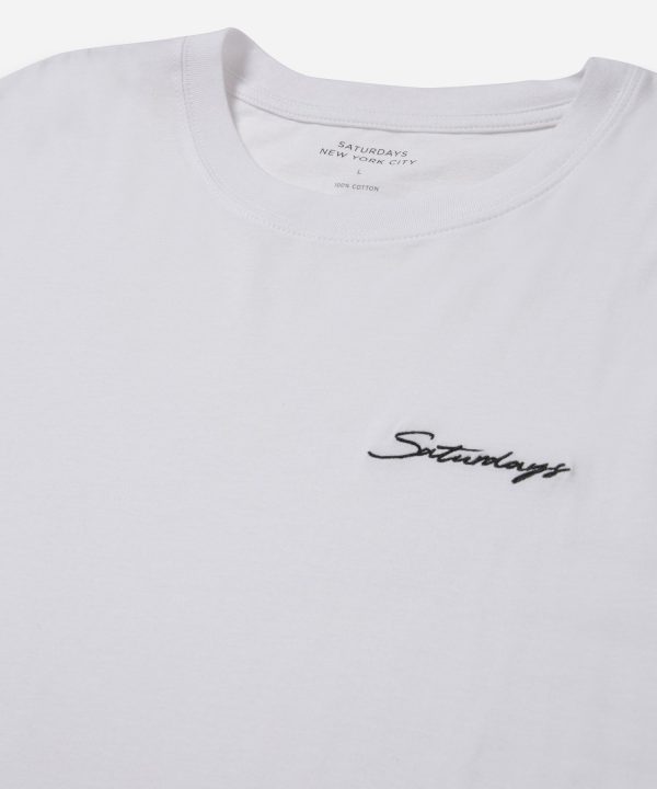 Script Embroidered SS Tee - Image 3