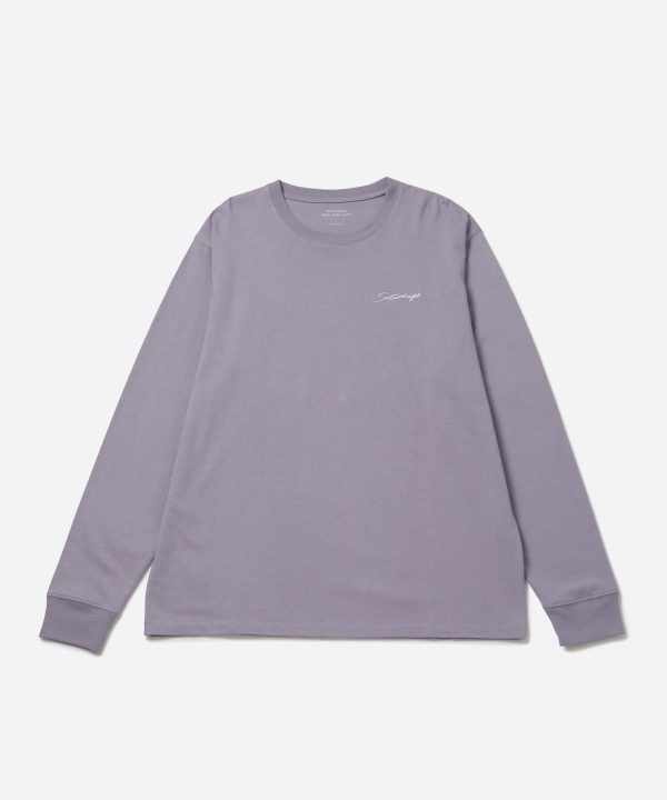 Script Embroidered LS Tee