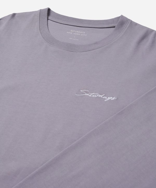 Script Embroidered LS Tee - Image 2