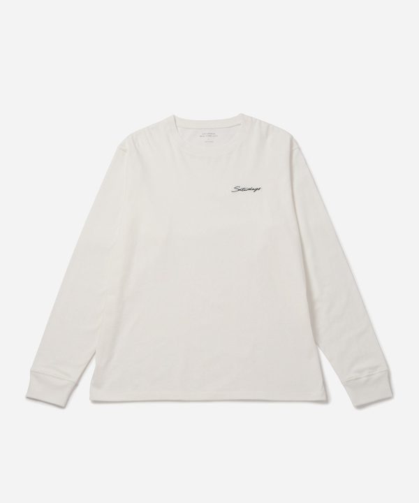 Script Embroidered LS Tee