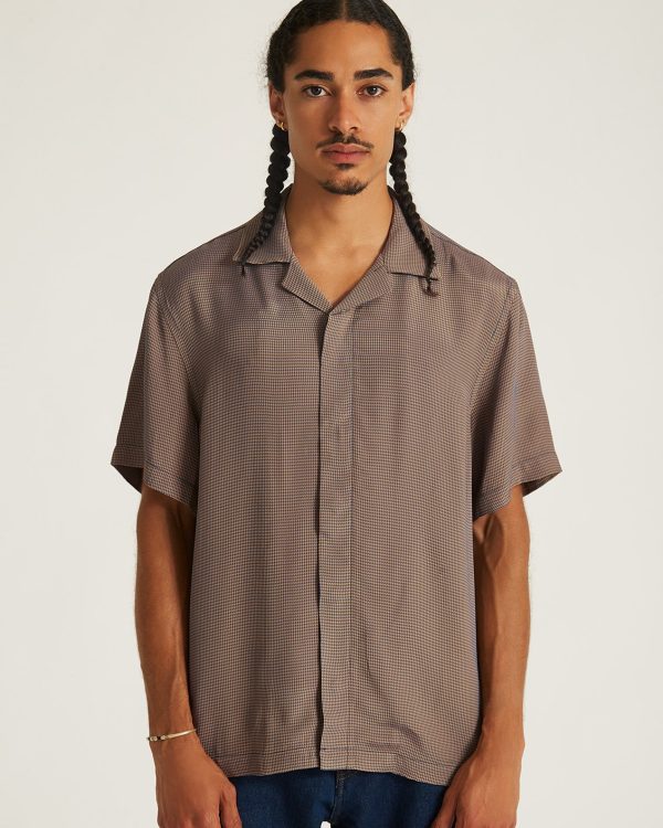 York Mini Houndstooth Short Sleeve Shirt - Image 3
