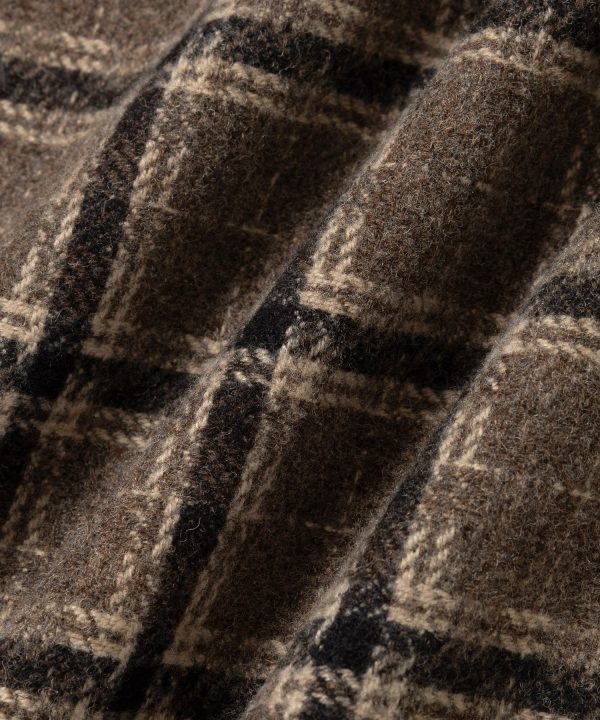 Open Collar Flannel Check Shirt - Image 6