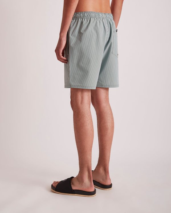 Timothy Seersucker Stripe Swim Short - Image 4