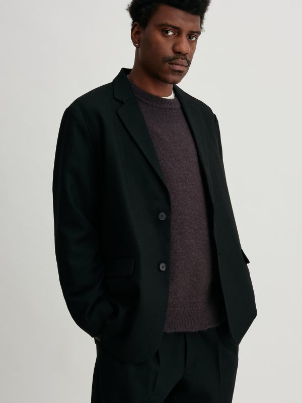 Wool Saxony Tailored Jacket - Image 3