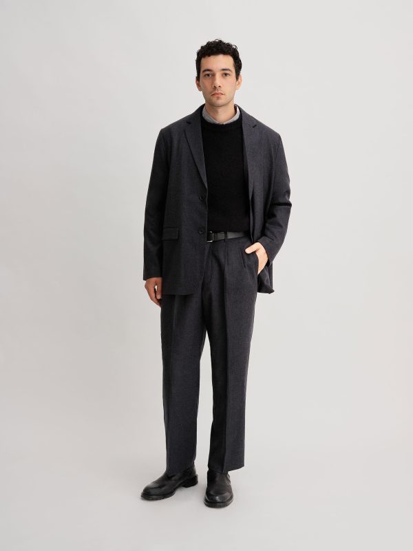 Wool Saxony Tailored Jacket - Image 2