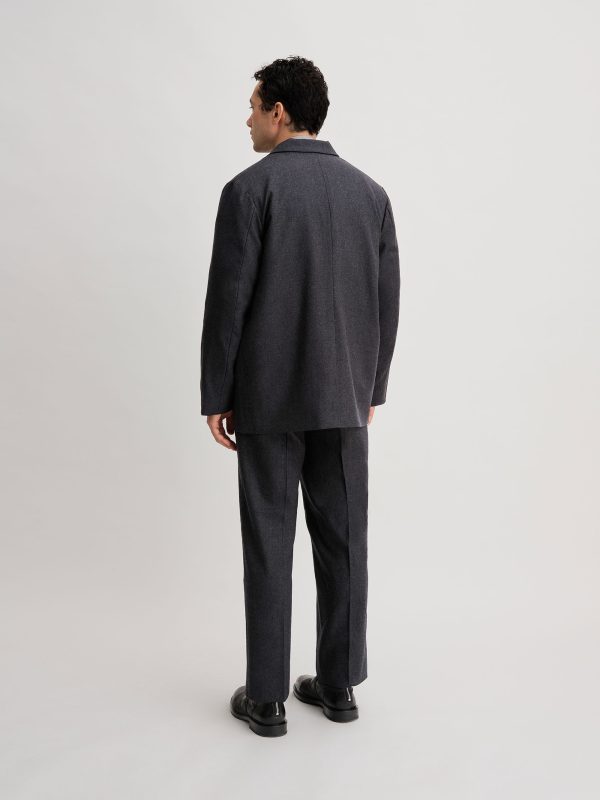 Wool Saxony Tailored Jacket - Image 4