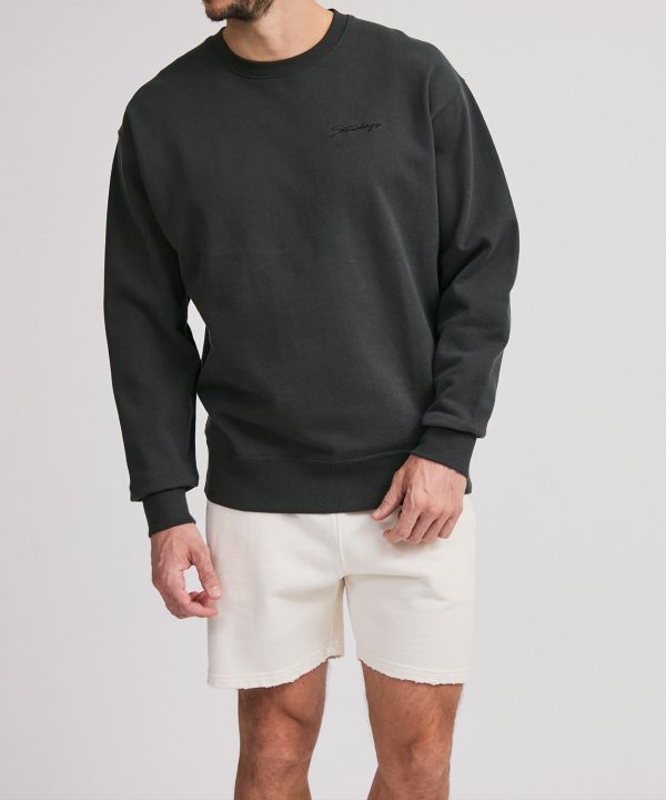 Bowery Script Embroidered Crew - Image 2